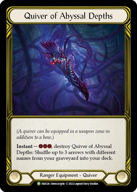 Quiver of Abyssal Depths (Golden) [FAB126] (Promo)  Cold Foil | Webway Games