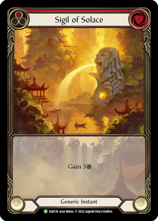 Sigil of Solace [FAB0136] (Promo)  Rainbow Foil | Webway Games