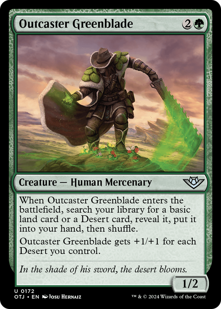Outcaster Greenblade [Outlaws of Thunder Junction] | Webway Games