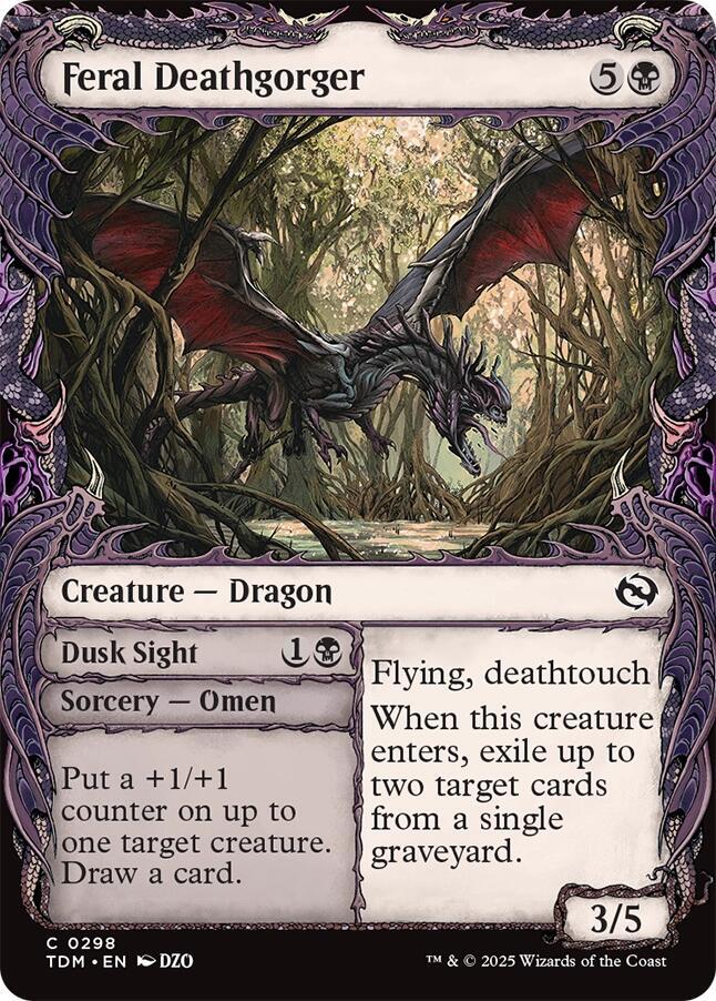 Feral Deathgorger (Showcase) [Tarkir: Dragonstorm] | Webway Games