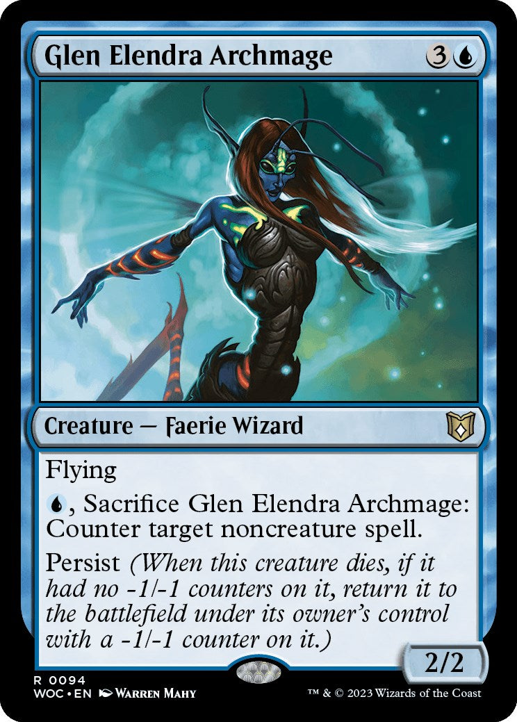 Glen Elendra Archmage [Wilds of Eldraine Commander] | Webway Games