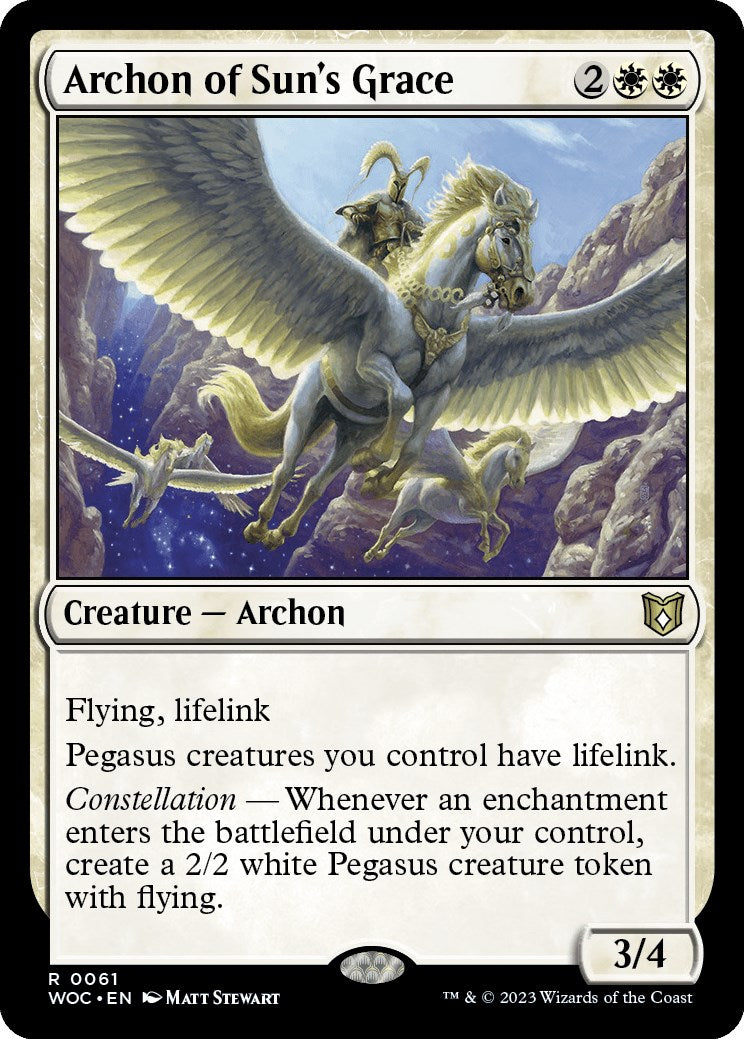 Archon of Sun's Grace [Wilds of Eldraine Commander] | Webway Games