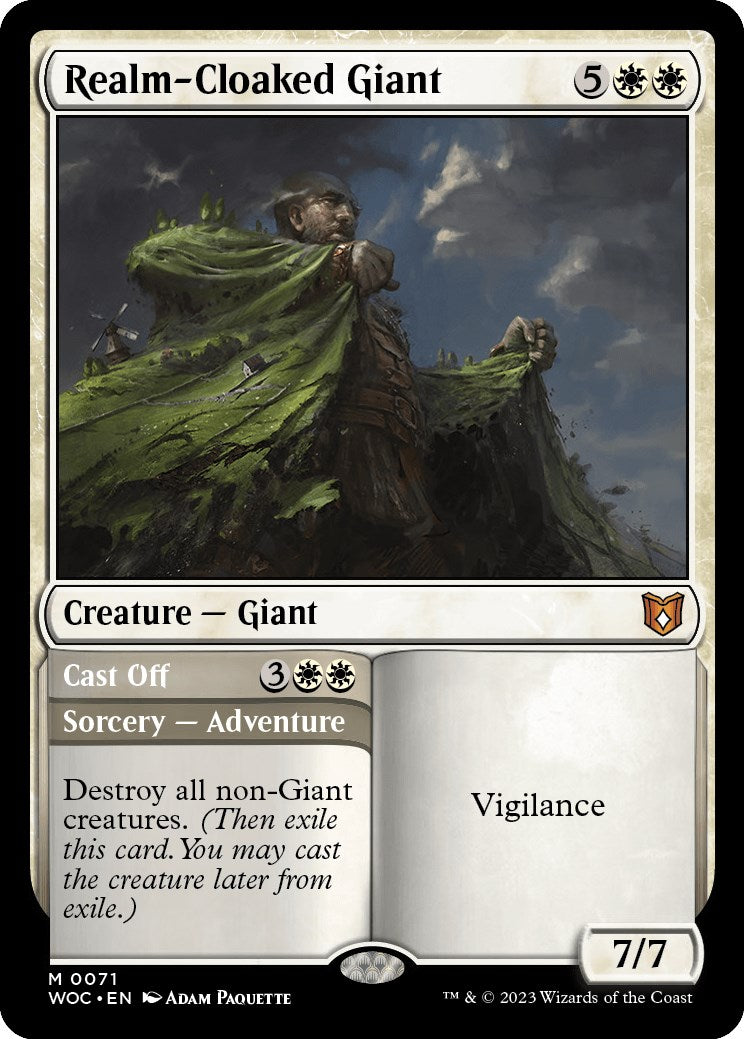 Realm-Cloaked Giant // Cast Off [Wilds of Eldraine Commander] | Webway Games