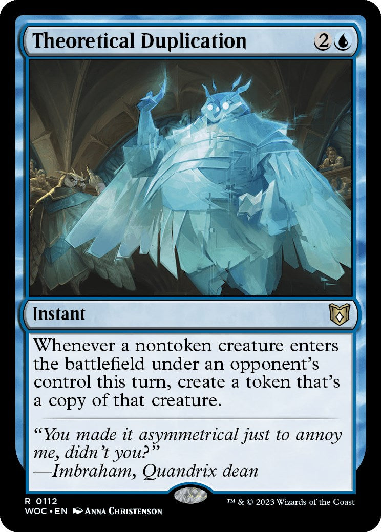 Theoretical Duplication [Wilds of Eldraine Commander] | Webway Games