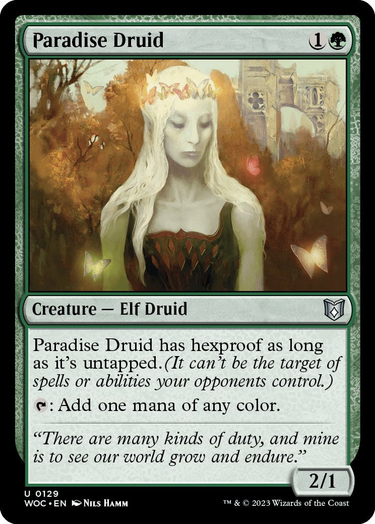 Paradise Druid [Wilds of Eldraine Commander] | Webway Games