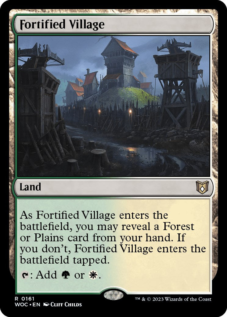 Fortified Village [Wilds of Eldraine Commander] | Webway Games