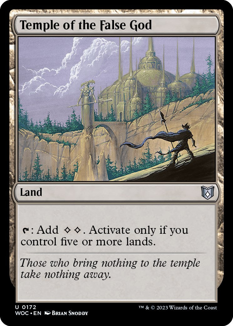 Temple of the False God [Wilds of Eldraine Commander] | Webway Games