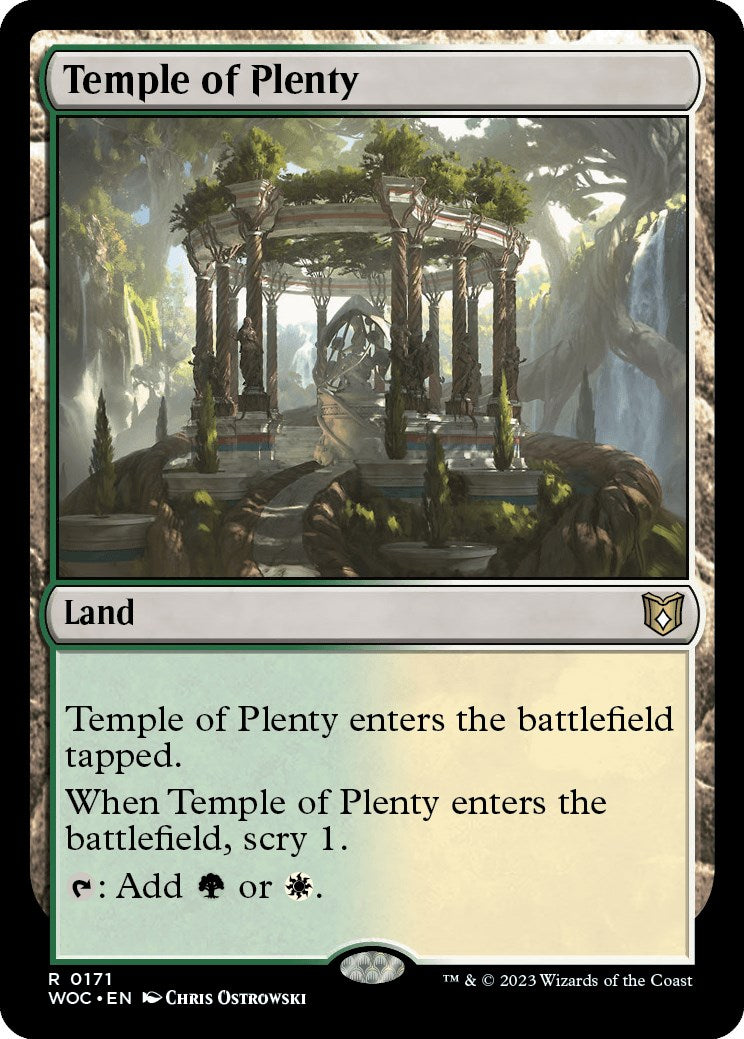 Temple of Plenty [Wilds of Eldraine Commander] | Webway Games