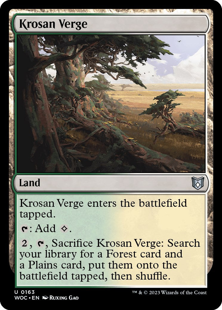 Krosan Verge [Wilds of Eldraine Commander] | Webway Games