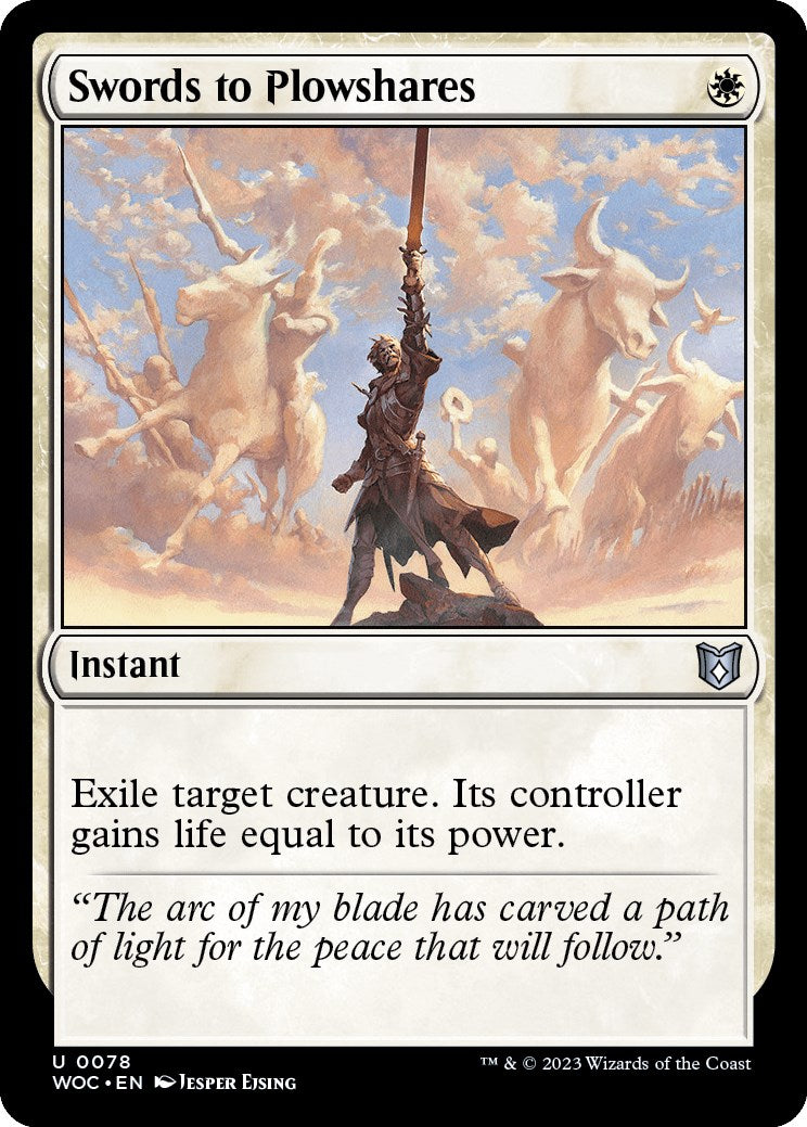 Swords to Plowshares [Wilds of Eldraine Commander] | Webway Games
