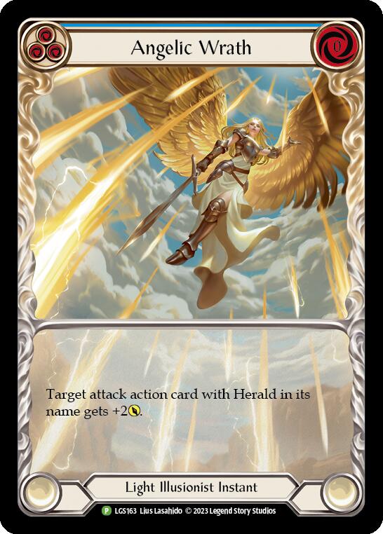 Angelic Wrath (Blue) [LGS163] (Promo)  Rainbow Foil | Webway Games