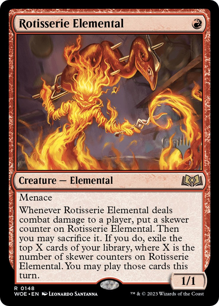 Rotisserie Elemental (Promo Pack) [Wilds of Eldraine Promos] | Webway Games