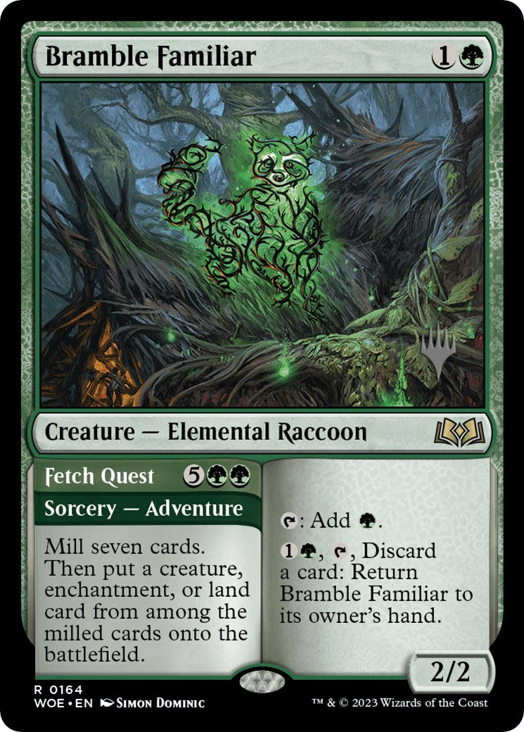 Bramble Familiar // Fetch Quest (Promo Pack) [Wilds of Eldraine Promos] | Webway Games