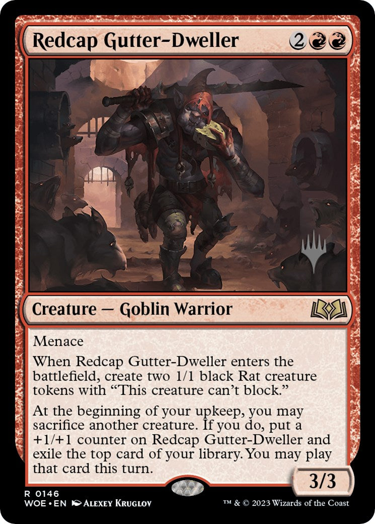 Redcap Gutter-Dweller (Promo Pack) [Wilds of Eldraine Promos] | Webway Games