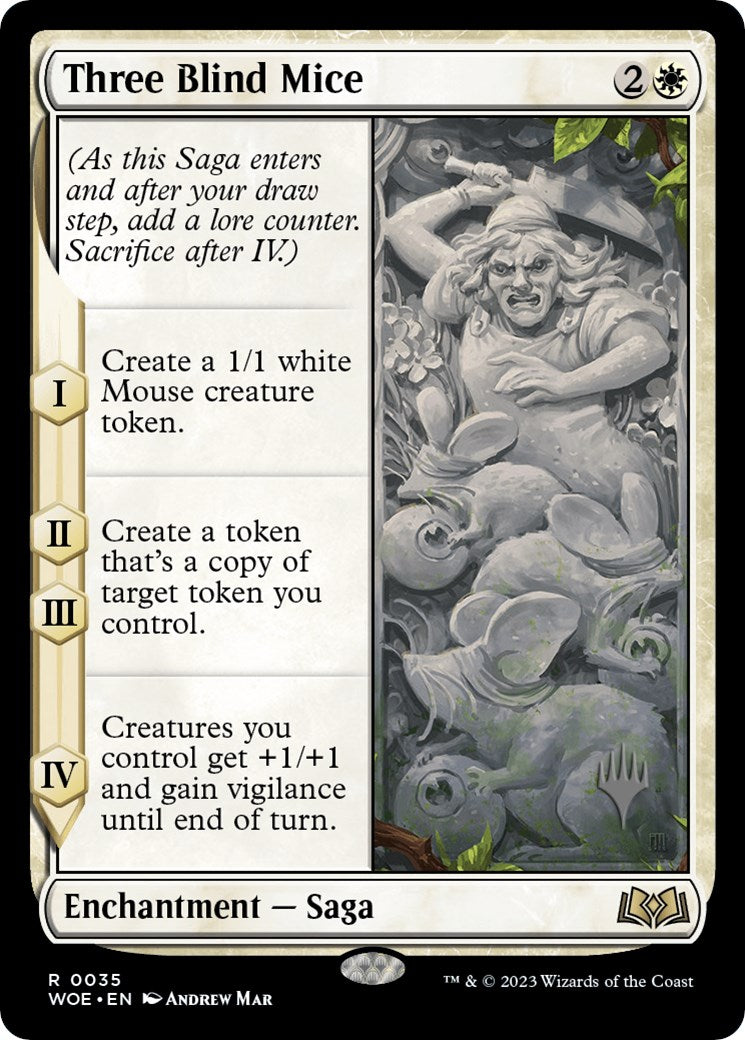 Three Blind Mice (Promo Pack) [Wilds of Eldraine Promos] | Webway Games