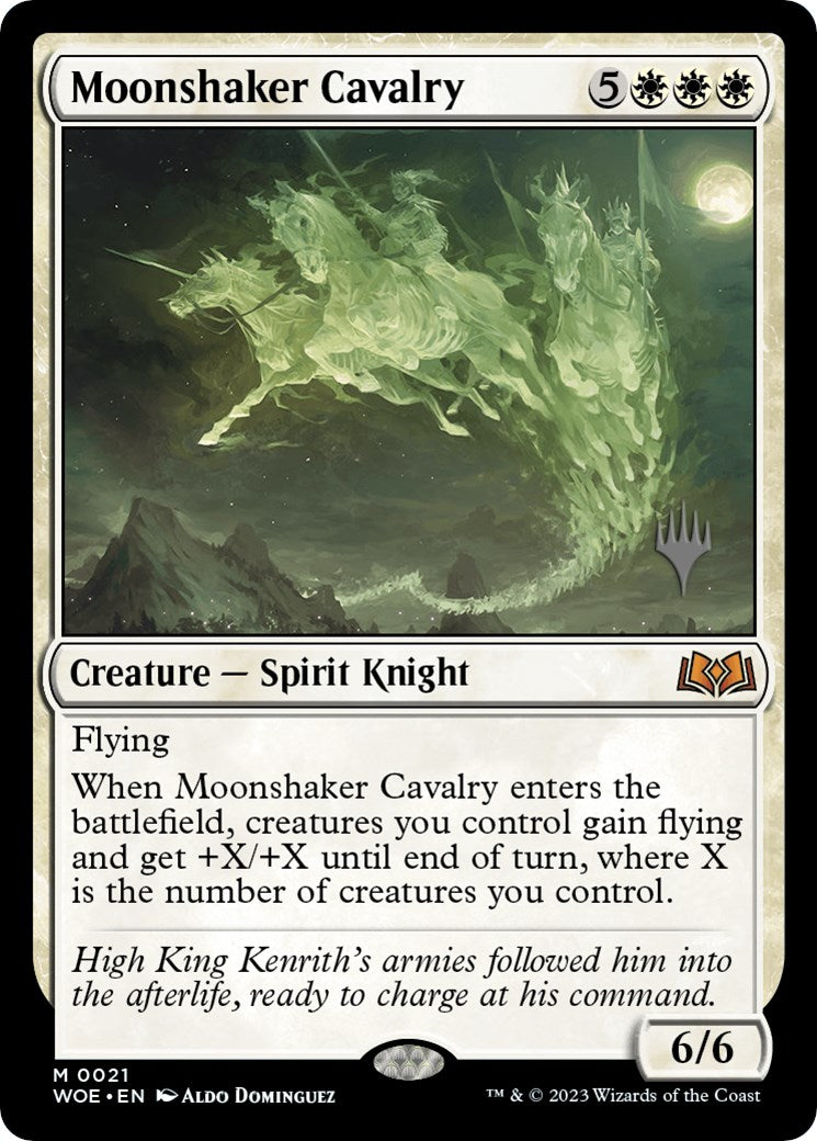 Moonshaker Cavalry (Promo Pack) [Wilds of Eldraine Promos] | Webway Games