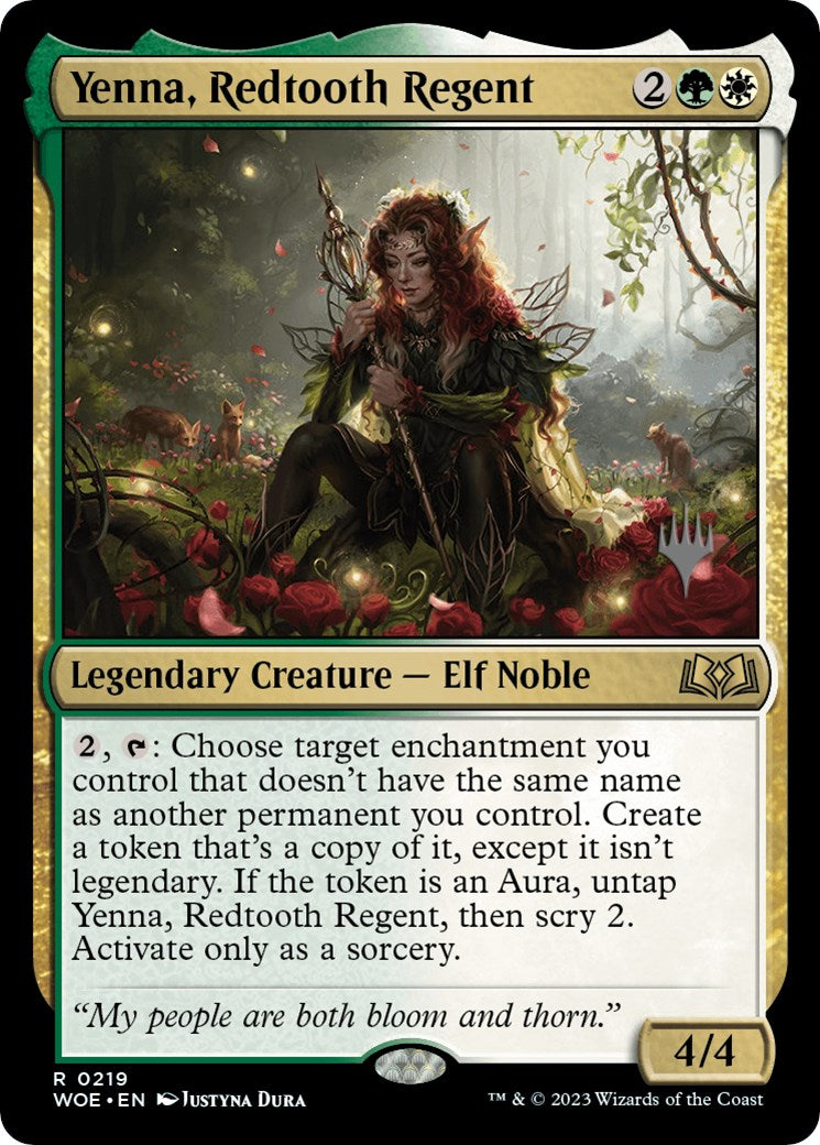 Yenna, Redtooth Regent (Promo Pack) [Wilds of Eldraine Promos] | Webway Games