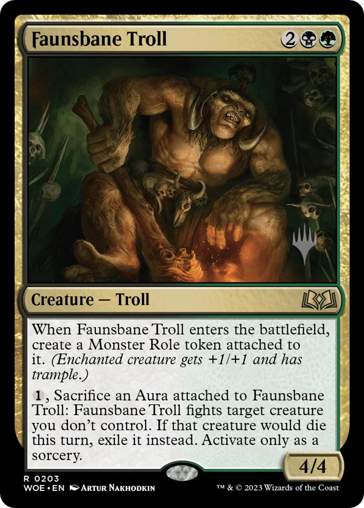 Faunsbane Troll (Promo Pack) [Wilds of Eldraine Promos] | Webway Games