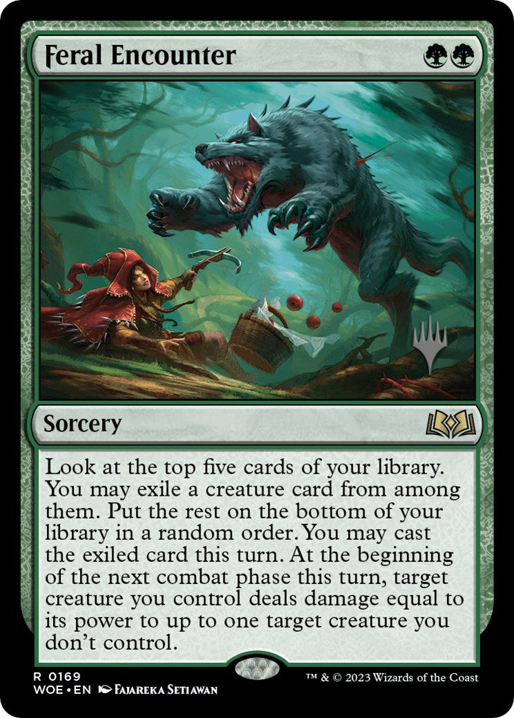Feral Encounter (Promo Pack) [Wilds of Eldraine Promos] | Webway Games