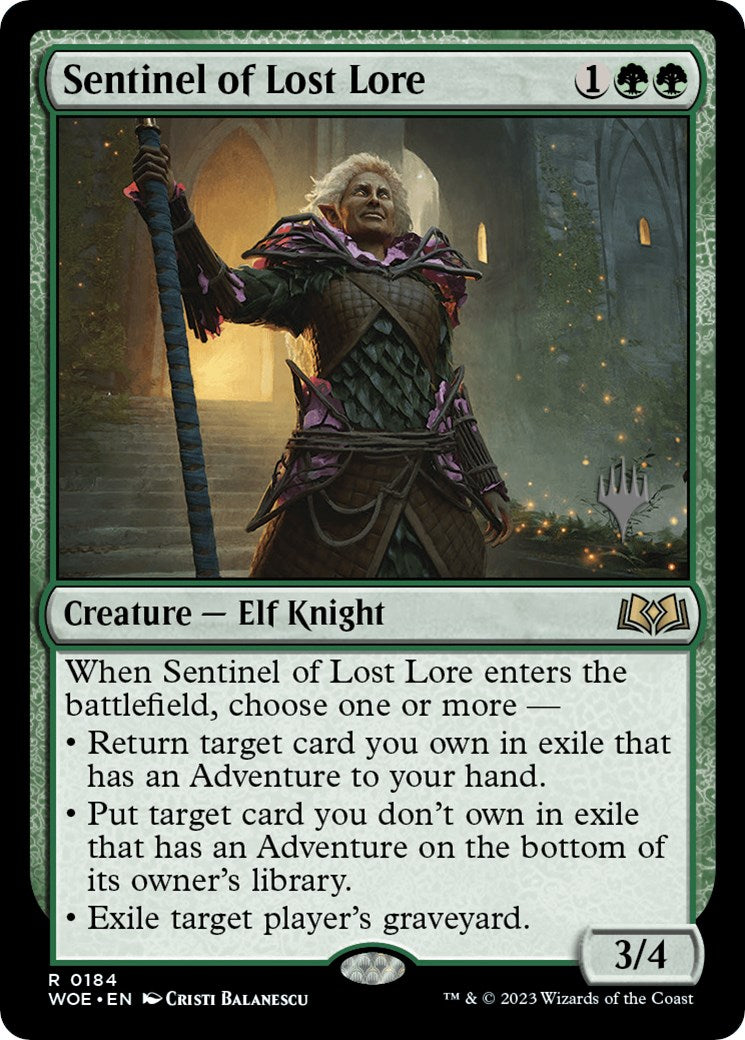 Sentinel of Lost Lore (Promo Pack) [Wilds of Eldraine Promos] | Webway Games