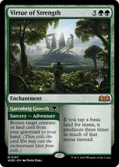 Virtue of Strength // Garenbrig Growth (Promo Pack) [Wilds of Eldraine Promos] | Webway Games