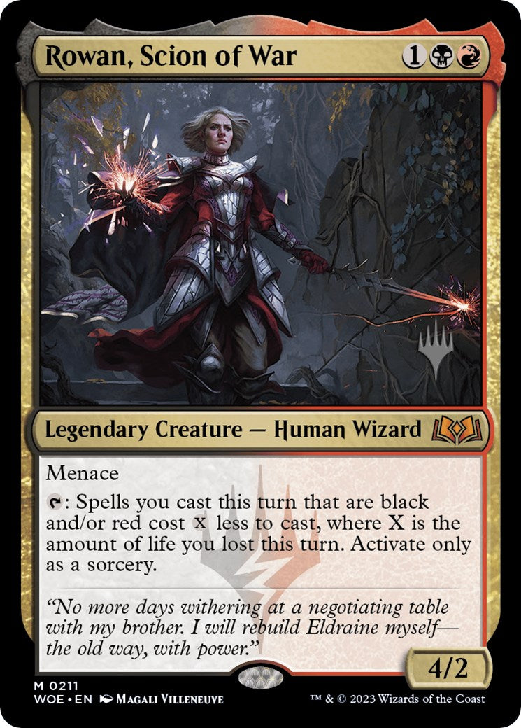 Rowan, Scion of War (Promo Pack) [Wilds of Eldraine Promos] | Webway Games