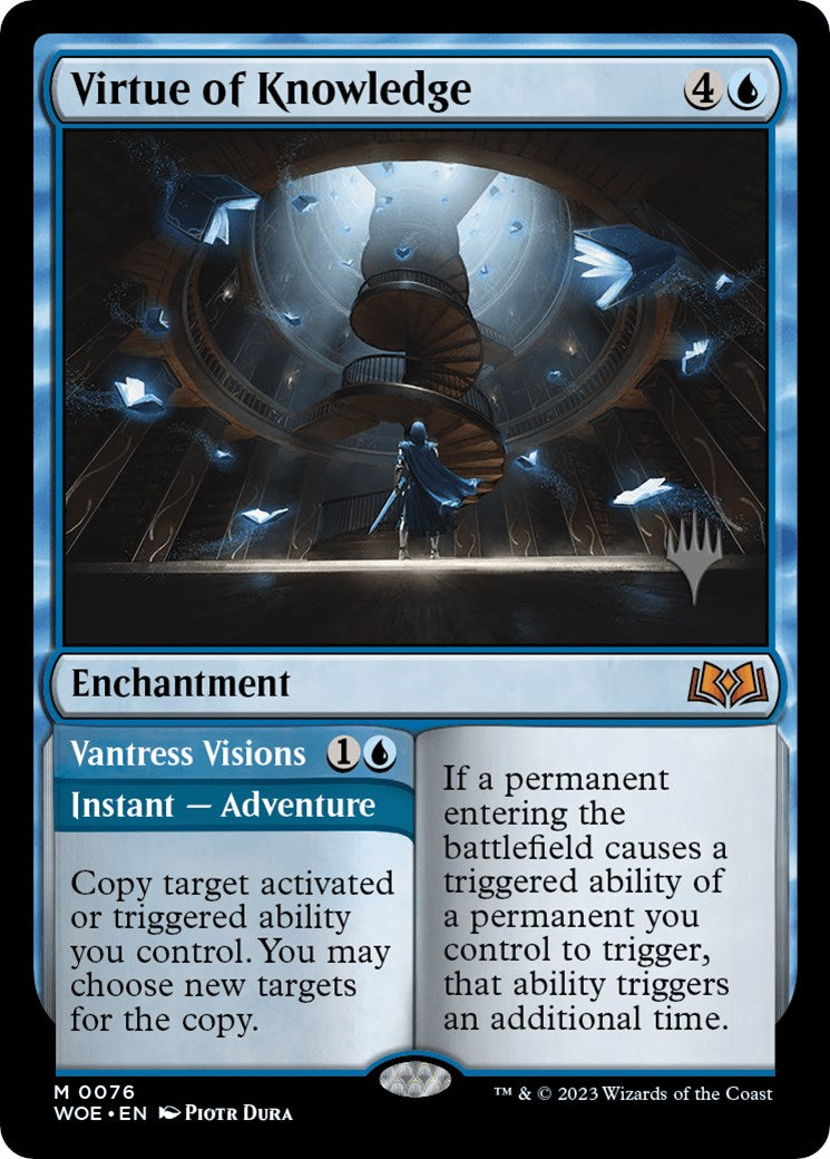 Virtue of Knowledge // Vantress Visions (Promo Pack) [Wilds of Eldraine Promos] | Webway Games