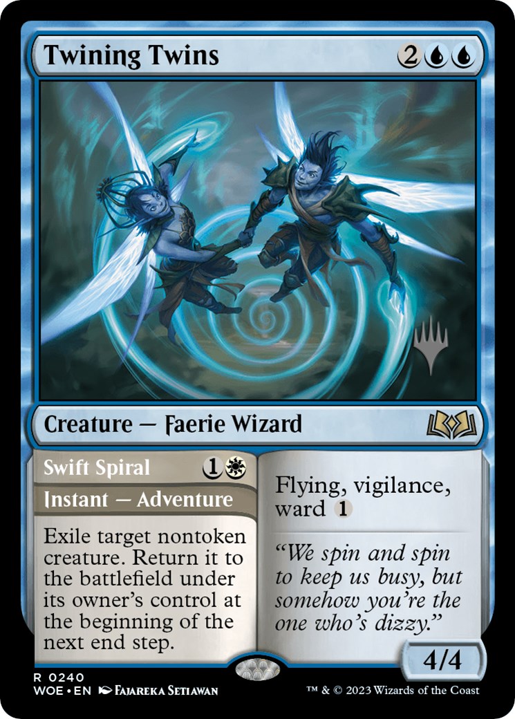 Twining Twins // Swift Spiral (Promo Pack) [Wilds of Eldraine Promos] | Webway Games