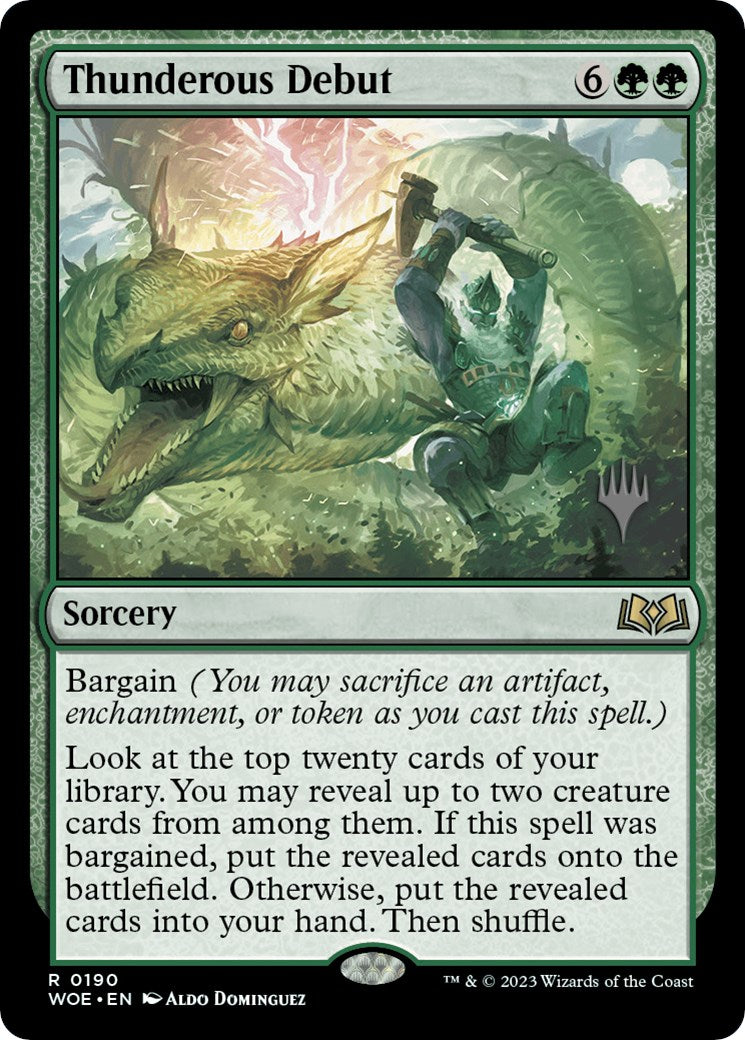 Thunderous Debut (Promo Pack) [Wilds of Eldraine Promos] | Webway Games