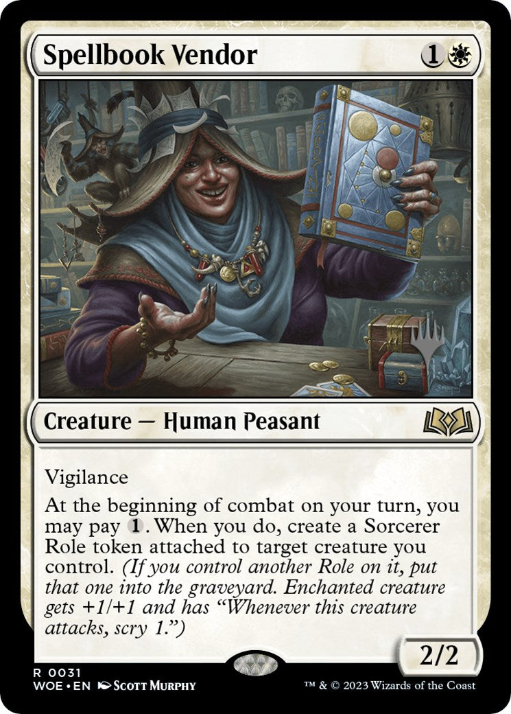 Spellbook Vendor (Promo Pack) [Wilds of Eldraine Promos] | Webway Games