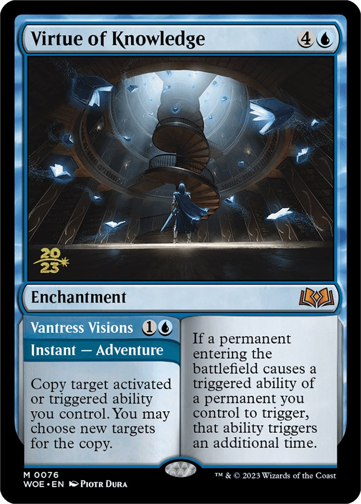 Virtue of Knowledge // Vantress Visions (Promo Pack) [Wilds of Eldraine Promos] | Webway Games