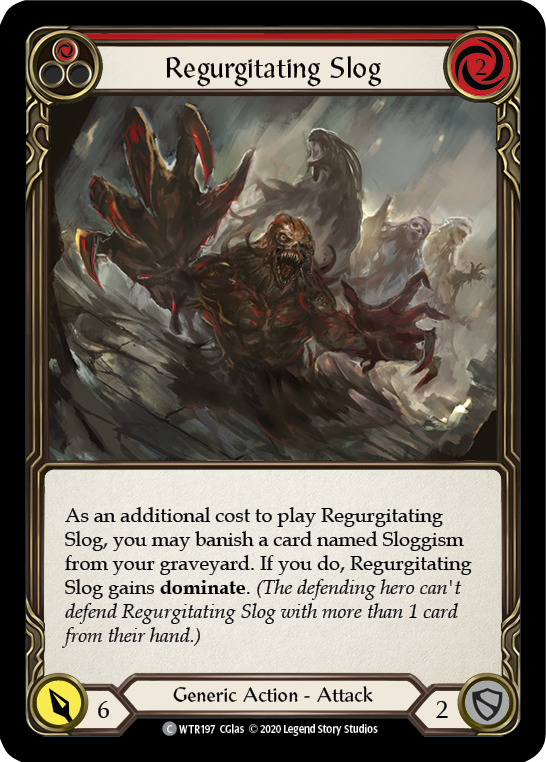 Regurgitating Slog (Red) [U-WTR197] (Welcome to Rathe Unlimited)  Unlimited Rainbow Foil | Webway Games