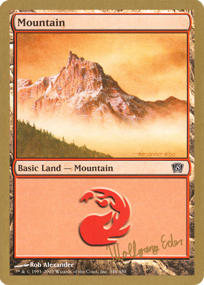 Mountain (we346) (Wolfgang Eder) [World Championship Decks 2003] | Webway Games