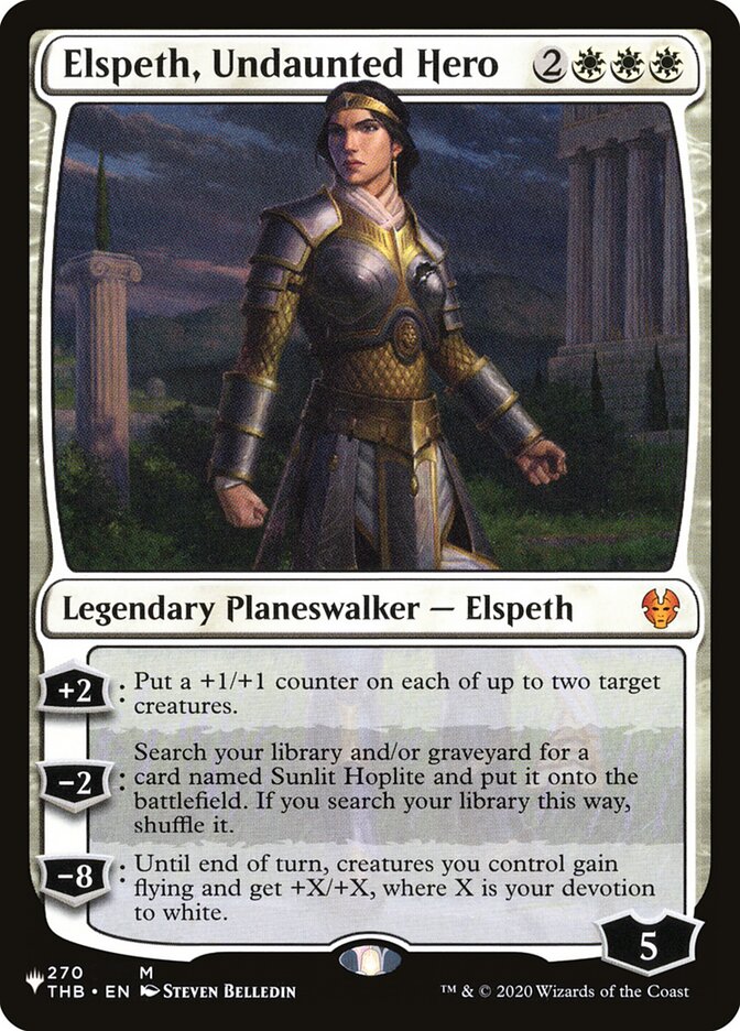 Elspeth, Undaunted Hero [The List] | Webway Games