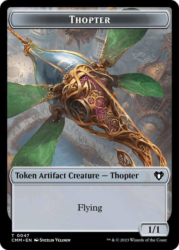 Thopter // Graveborn Double-Sided Token [Commander Masters Tokens] | Webway Games