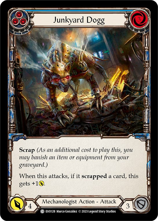 Junkyard Dogg (Blue) [EVO128] (Bright Lights)  Rainbow Foil | Webway Games