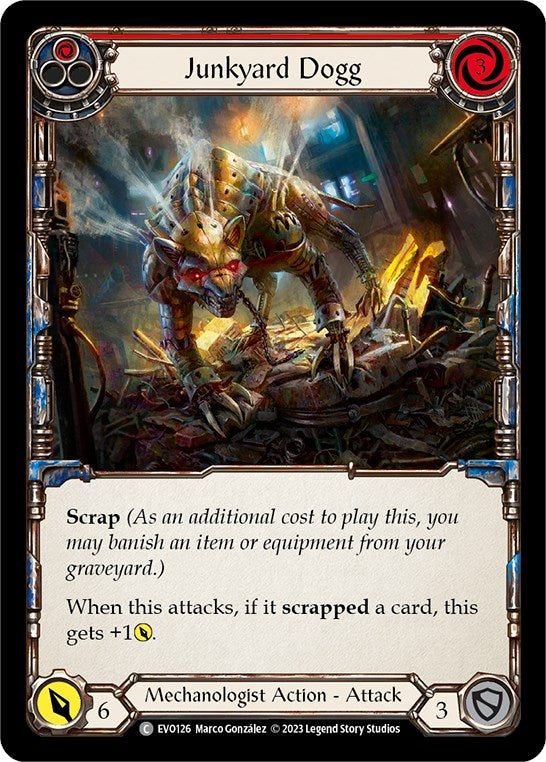 Junkyard Dogg (Red) [EVO126] (Bright Lights)  Rainbow Foil | Webway Games