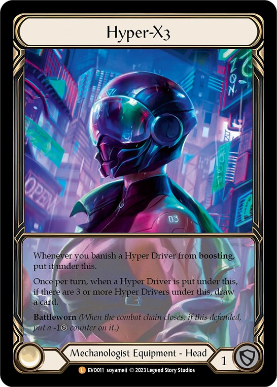 Hyper-X3 (Extended Art) [EVO011] (Bright Lights)  Cold Foil | Webway Games