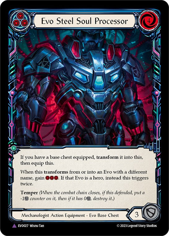 Evo Steel Soul Processor (Marvel) [EVO027] (Bright Lights)  Cold Foil | Webway Games