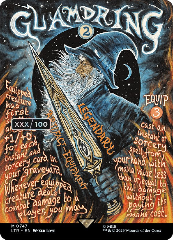 Glamdring (Borderless Poster) (Serialized) [The Lord of the Rings: Tales of Middle-Earth] | Webway Games