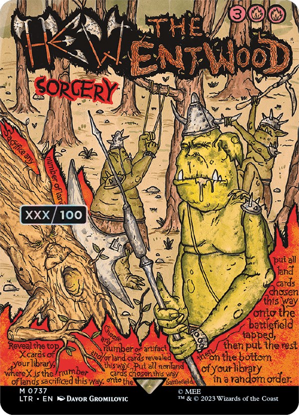 Hew the Entwood (Borderless Poster) (Serialized) [The Lord of the Rings: Tales of Middle-Earth] | Webway Games
