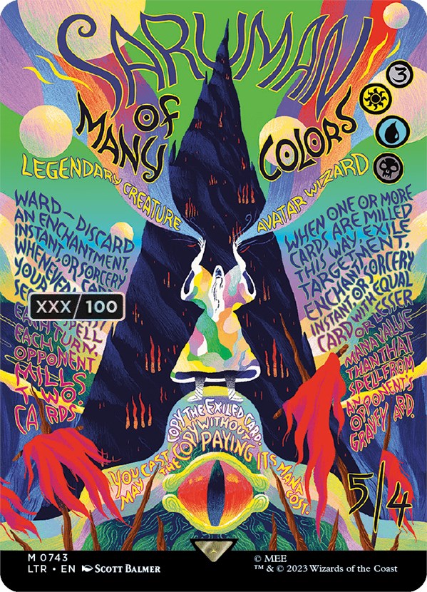 Saruman of Many Colors (Borderless Poster) (Serialized) [The Lord of the Rings: Tales of Middle-Earth] | Webway Games