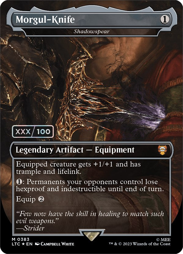 Morgul-Knife - Shadowspear (Serialized) [The Lord of the Rings: Tales of Middle-Earth Commander] | Webway Games