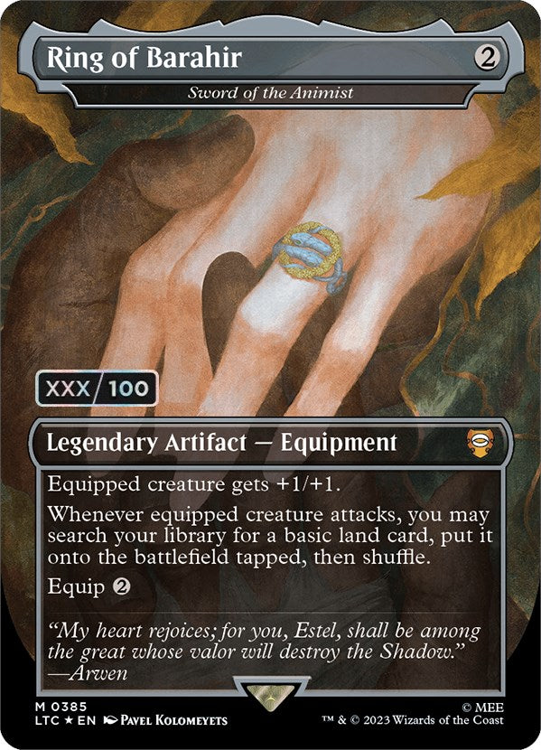 Ring of Barahir - Sword of the Animist (Serialized) [The Lord of the Rings: Tales of Middle-Earth Commander] | Webway Games