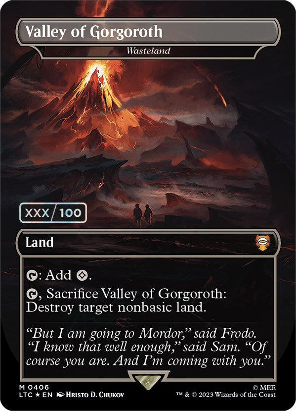 Valley of Gorgoroth - Wasteland (Serialized) [The Lord of the Rings: Tales of Middle-Earth Commander] | Webway Games
