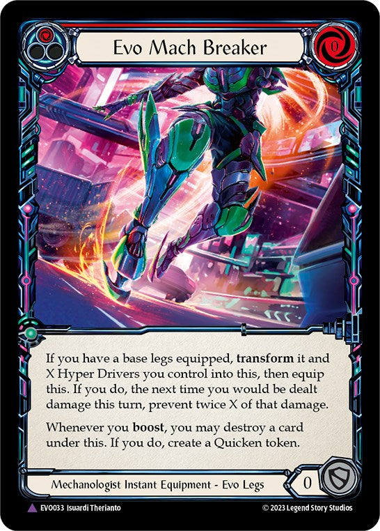 Evo Mach Breaker (Marvel) [EVO033] (Bright Lights)  Cold Foil | Webway Games