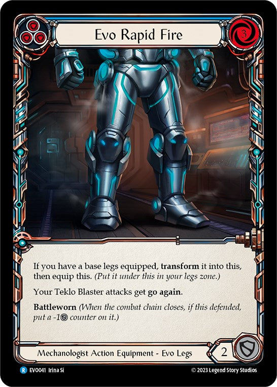 Evo Rapid Fire [EVO041] (Bright Lights)  Cold Foil | Webway Games