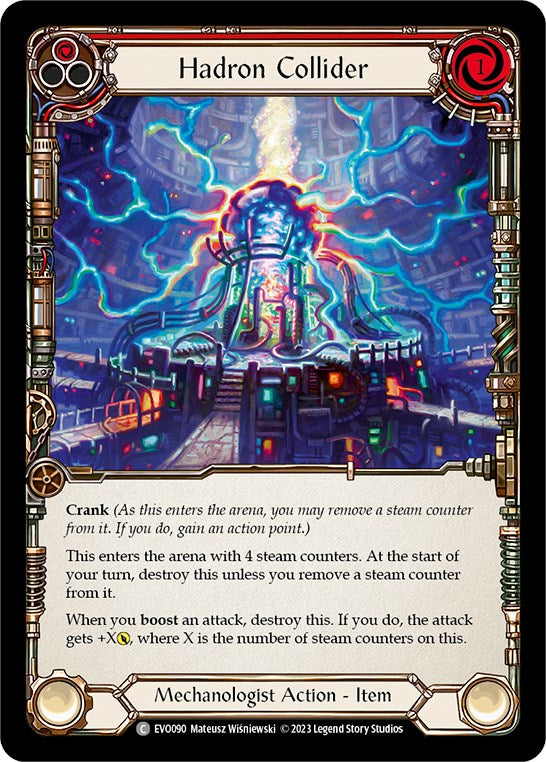 Hadron Collider (Red) [EVO090] (Bright Lights)  Rainbow Foil | Webway Games