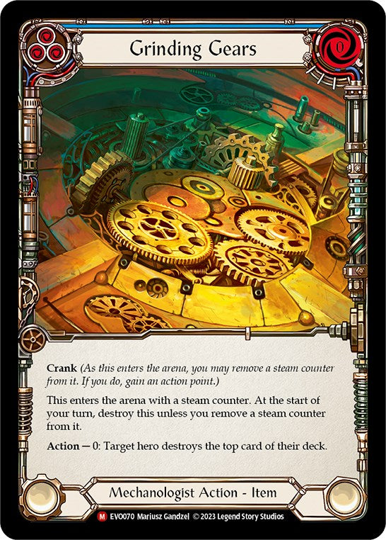 Grinding Gears [EVO070] (Bright Lights)  Rainbow Foil | Webway Games