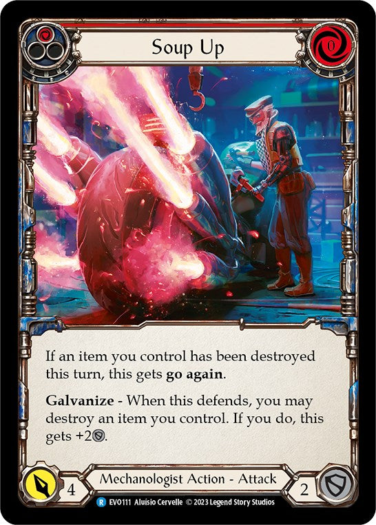 Soup Up (Red) [EVO111] (Bright Lights)  Rainbow Foil | Webway Games